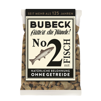 Bubeck No.2 mit Fisch - getreidefreier Singleprotein Hundesnack - 210g